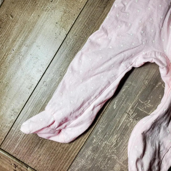 Gerber Baby Girls 100% Cotton Floral Polka Dot Princess Sleep 'N Play Size 6-9M - Picture 10 of 12